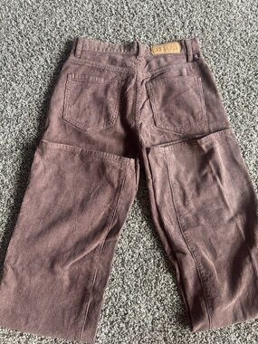 PacSun Women's Boot Cut Corduroy Jeans in Mauve Brown